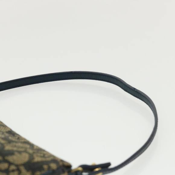 Christian Dior Trotter Canvas Saddle Pouch Pouch Blue Auth 35645 - Picture 14 of 16